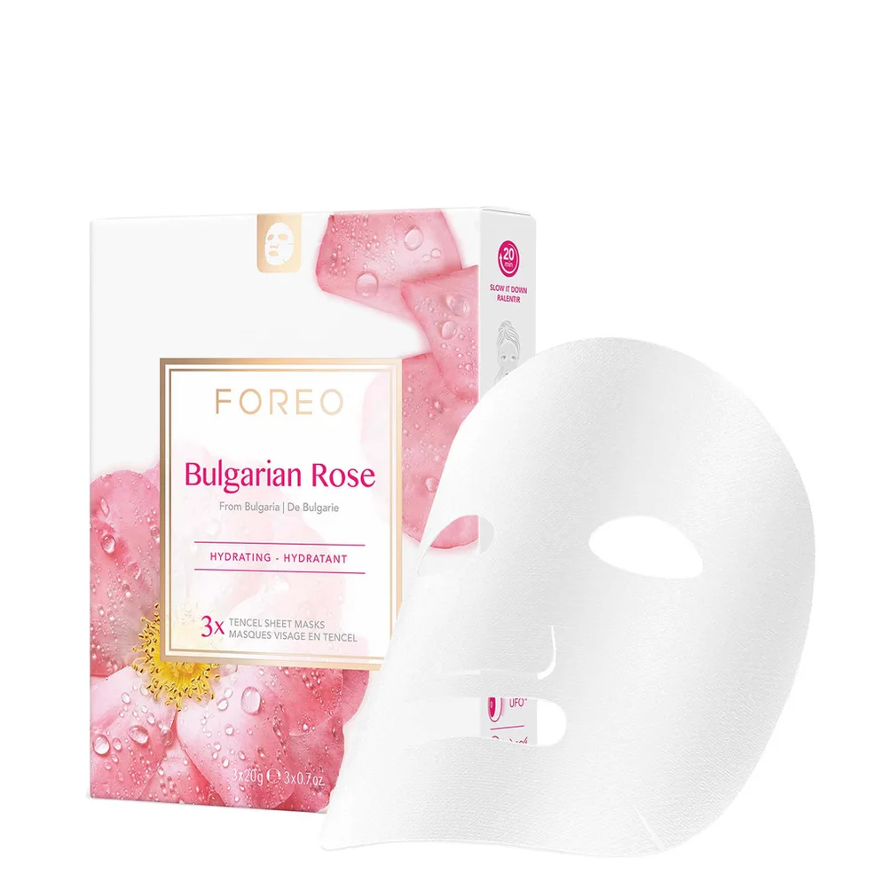 FOREO Bulgarian Rose Moisture-Boosting Sheet Face Mask (3 Pack) Image 1