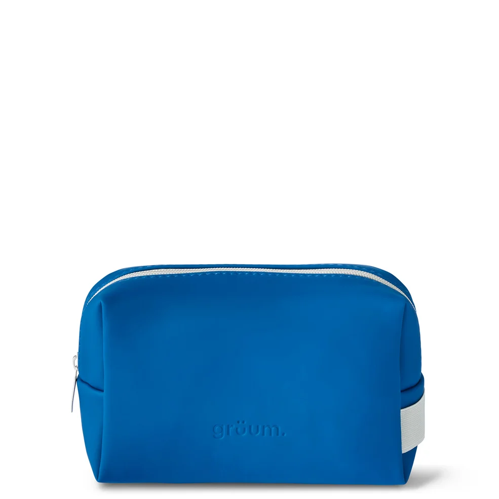 grüum Loop Recycled Ocean Bound Plastic Washbag - Blue Image 1