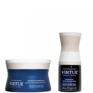 VIRTUE Keratin Healing Mask and Oil Bundle - undefined undefined