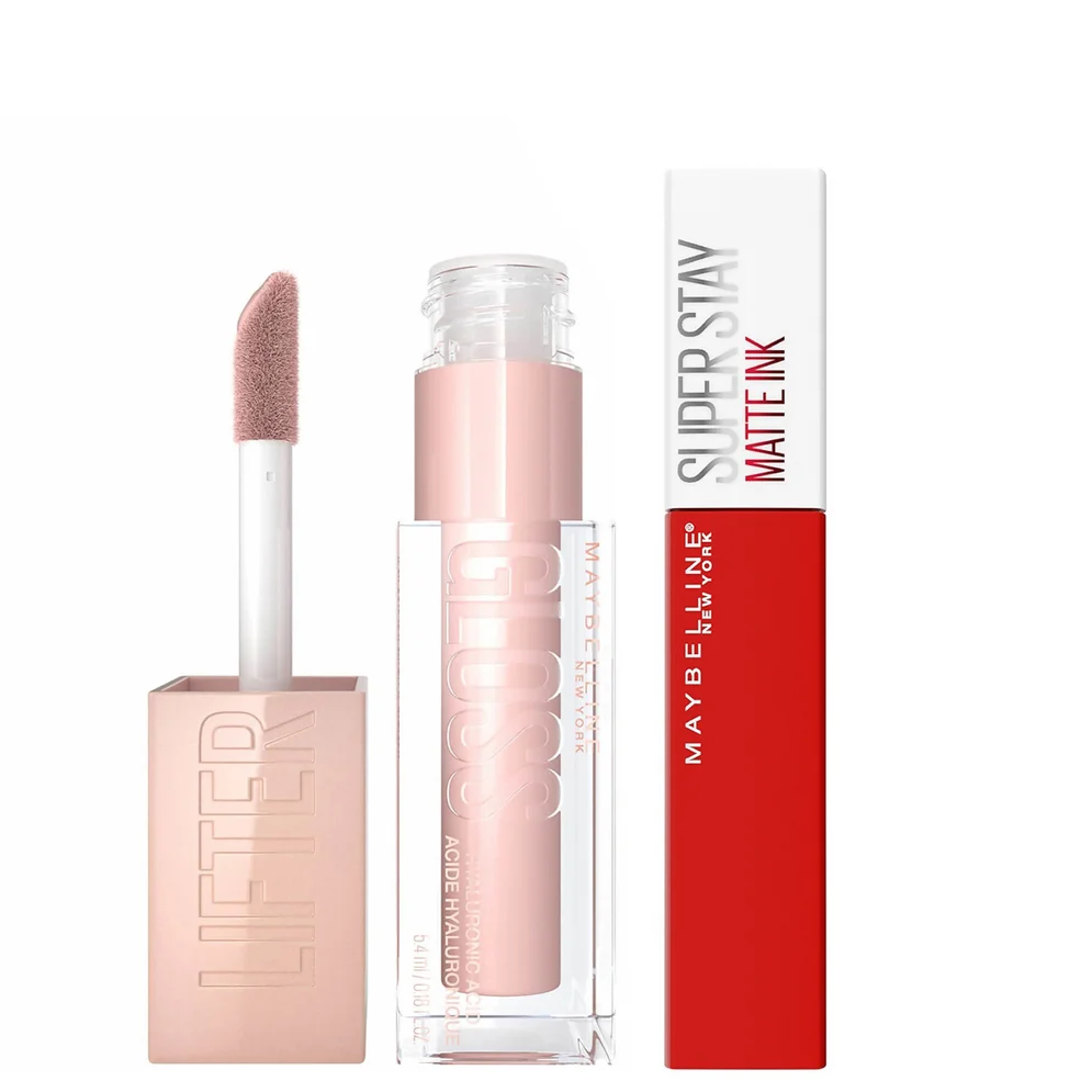 Maybelline Lifter Gloss and Superstay Matte Ink Lipstick Bundle (Various Shades) Image 1
