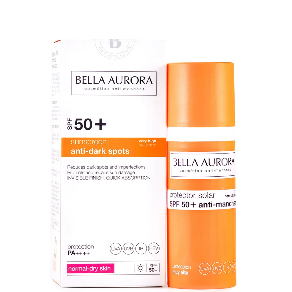 Bella Aurora Anti-Dark Spots Sunscreen SPF50+ Normal-Dry Skin 50ml Image 1