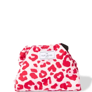 The Flat Lay Co. Drawstring Bag - Pink Leopard - undefined undefined