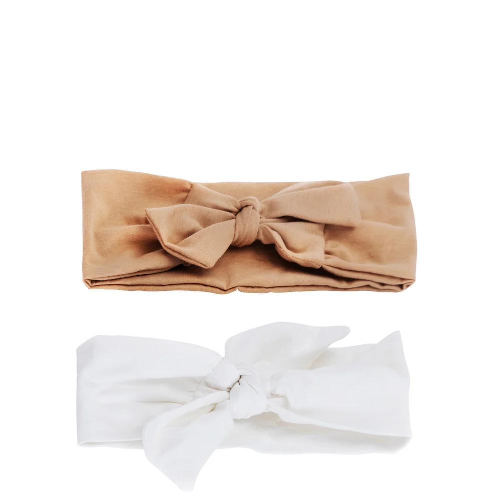 Kitsch Eco Friendly Adjustable Headband Set in Sand Image 1