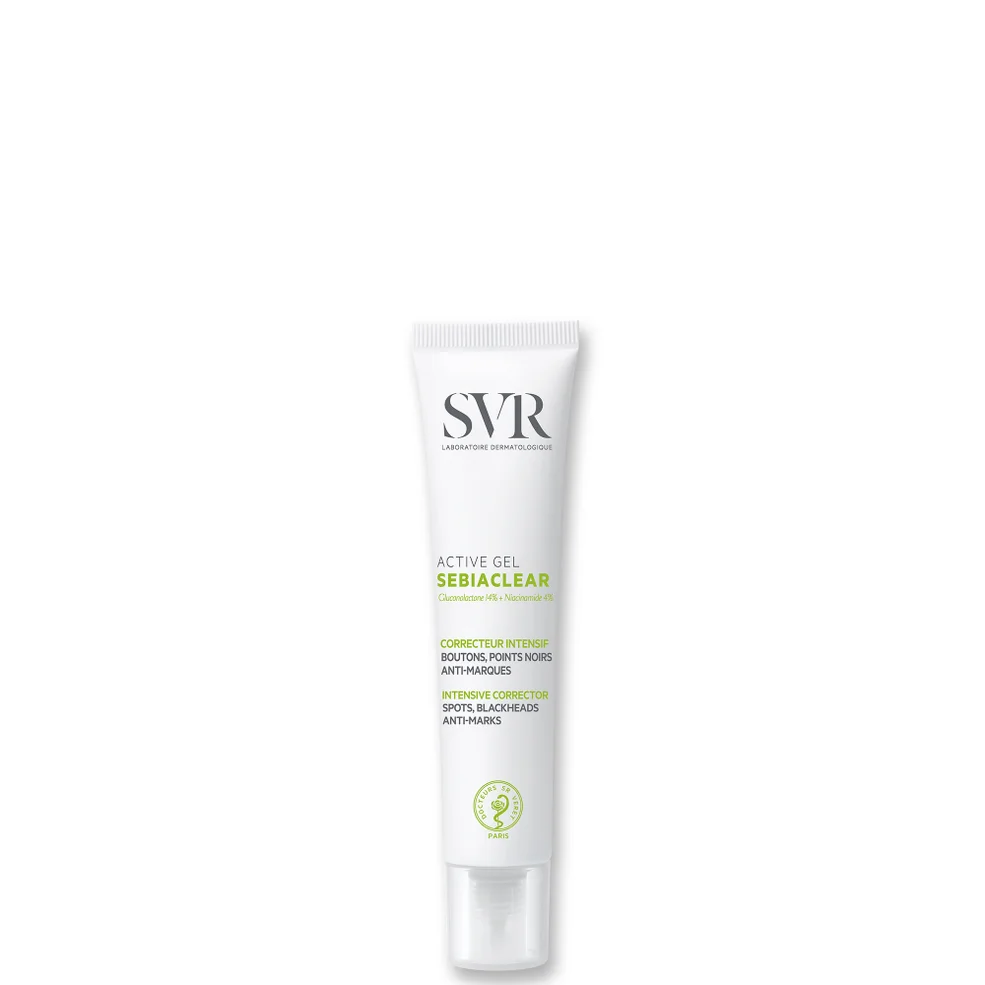 SVR SEBIACLEAR Active Anti-Blemish Face Gel-Cream for Acne-Prone, Oily Skin with Gluconalactone & Niacinamide, 40ml Image 1