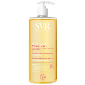 SVR TOPIALYSE 24hr Hydrating Soothing Eczema Face & Body Micellar Shower Oil for Very Dry, Sensitive Skin, All Ages, 1L - undefined undefined