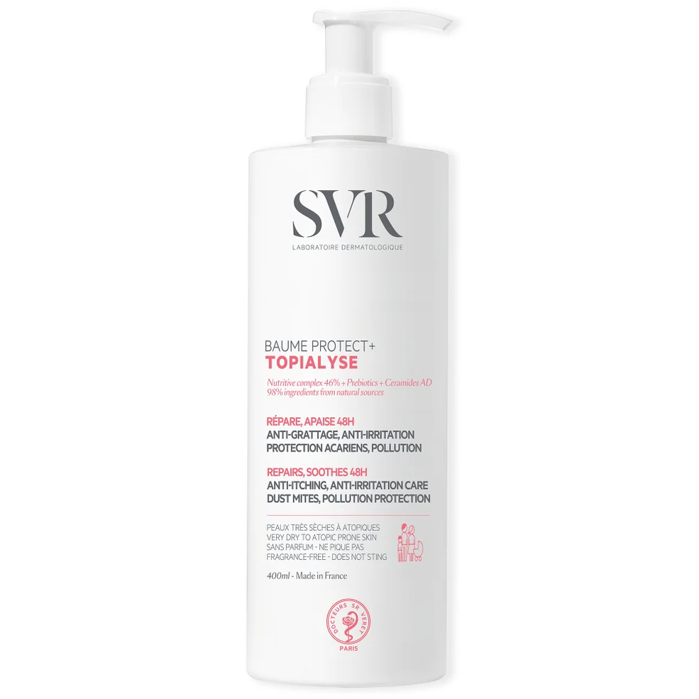 SVR TOPIALYSE Baume Protect+ Soothing 48hr Hydrating , Anti-itch Intensive Balm for Very Dry, Eczema-Prone Skin, All Ages 400ml Image 1