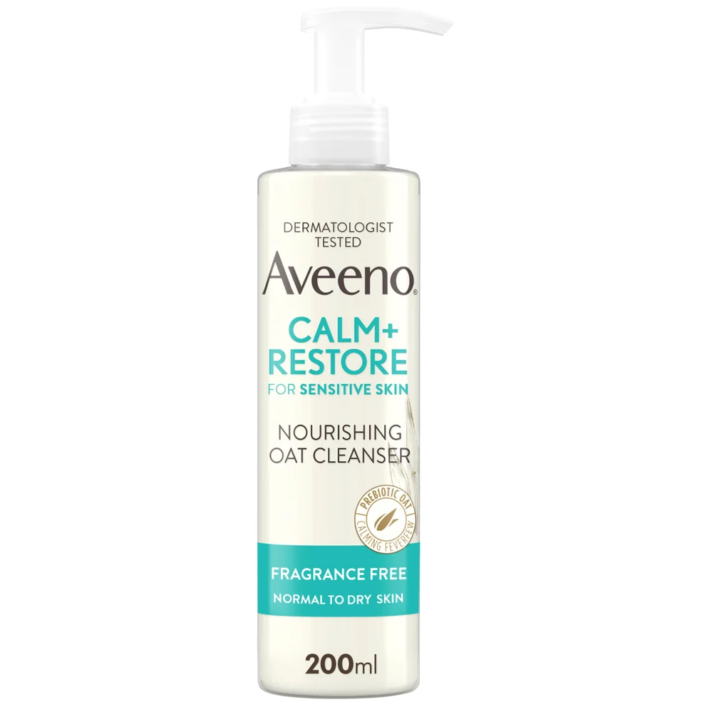 Aveeno Face Calm and Restore Nourishing Oat Cleanser 200ml Image 1