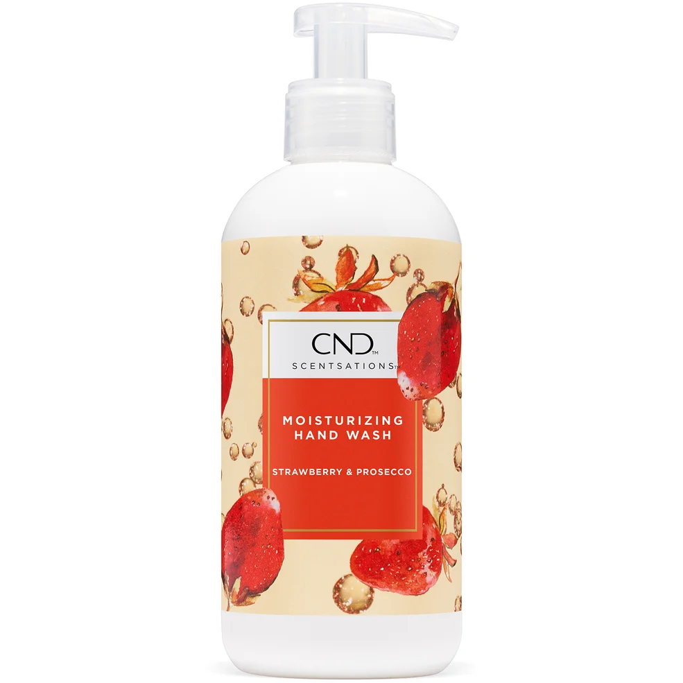 CND SPA Scentsations Handwash Strawberry and Prosecco 390ml Image 1