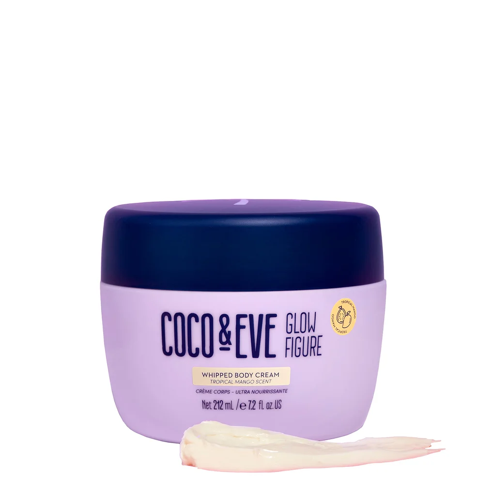 Coco & Eve Glow Figure Whipped Body Cream Tropical Mango Scent - 212ml Image 1