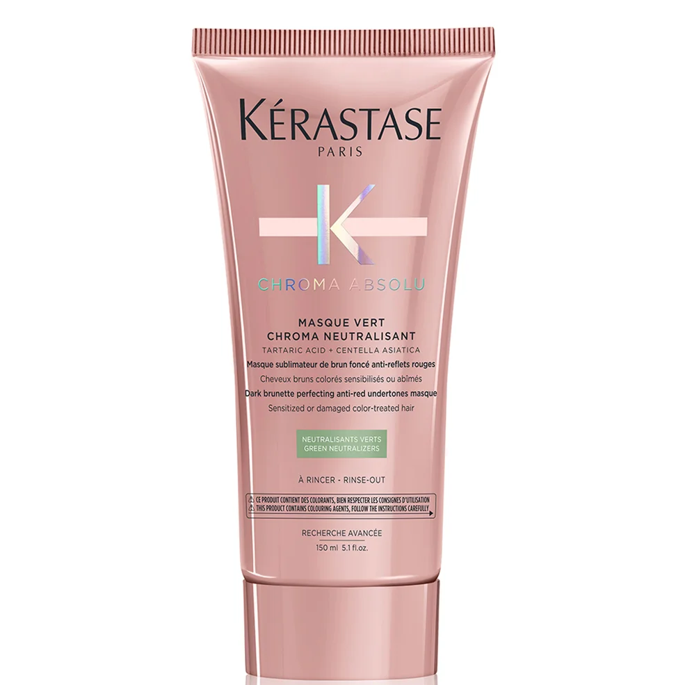 Kérastase Chroma Absolu Masque Vert Chroma Neutralisant Hair Mask for Colour Vibrancy 150ml Image 1