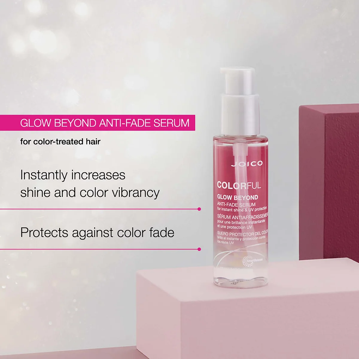 Joico Colorful Glow Beyond Anti-Fade Serum hiusseerumi värjätyille Joico Colorful Glow Beyond Anti-Fade Serum hiusseerumi värjätyille