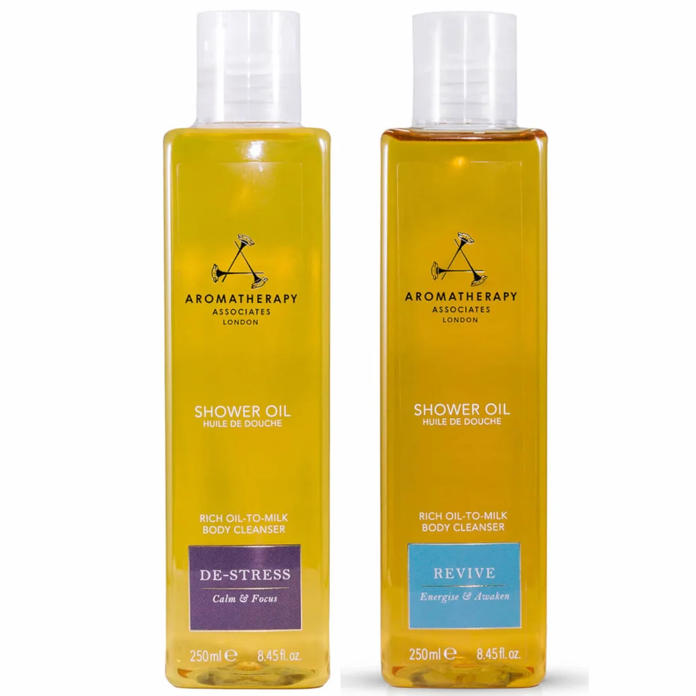 Aromatherapy Associates AM PM Shower Oil Duo Image 1