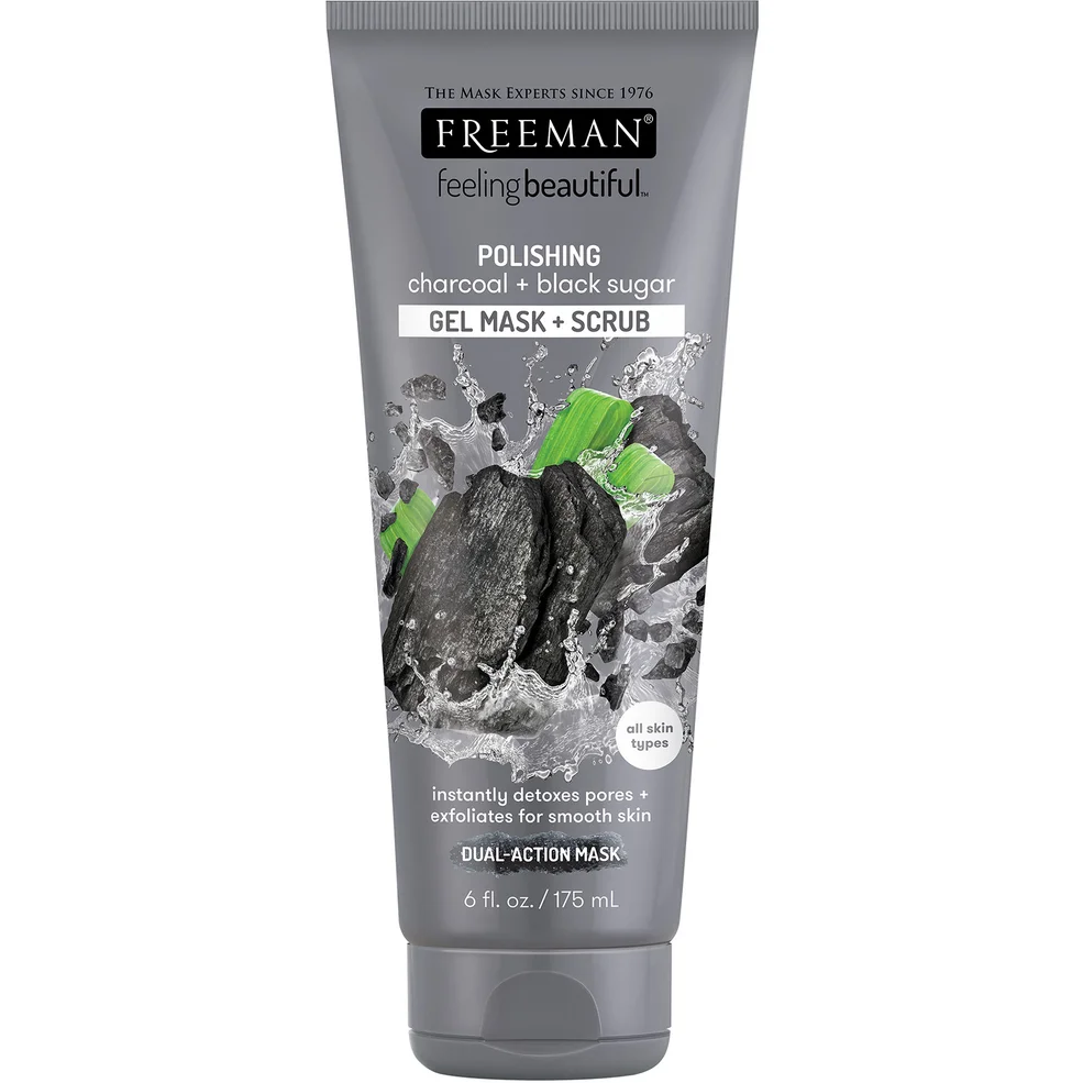 Freeman Beauty Polishing Charcoal and Black Sugar Facial Gel Mask Set Image 1