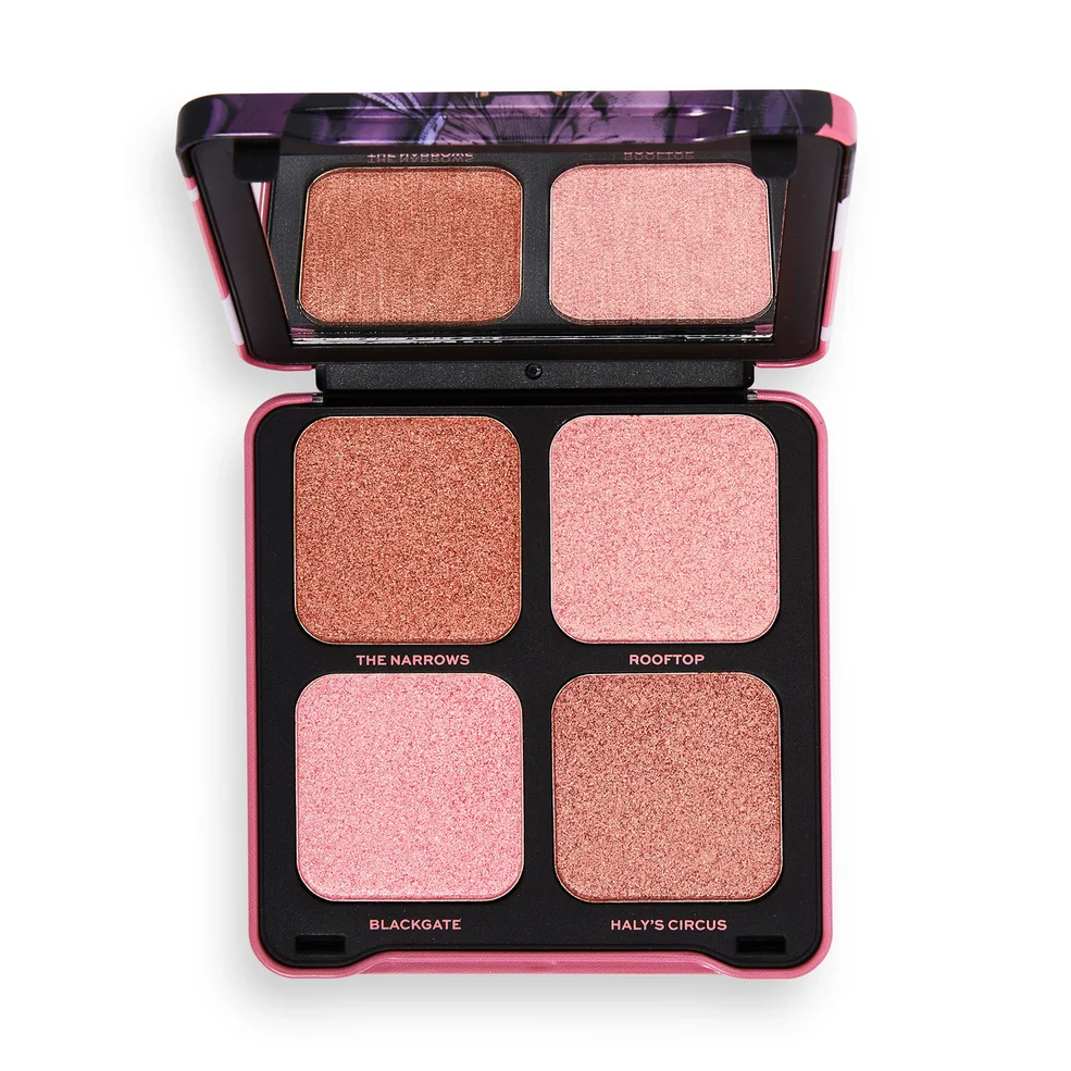 Makeup Revolution DC X Revolution Dangerous Love Highlighter Quad  Image 1