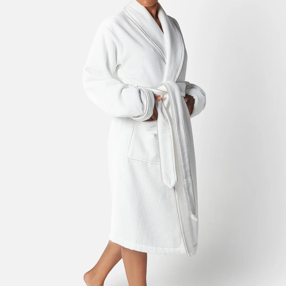 ESPA Home Waffle Bath Robe - White - S/M Image 1