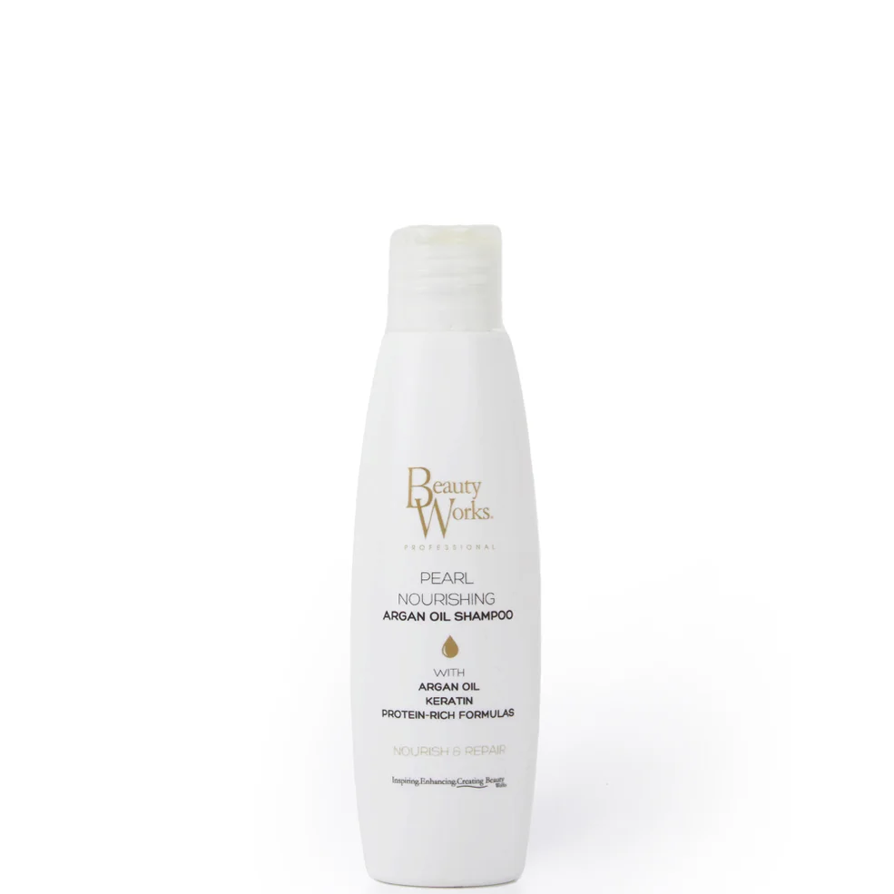 Beauty Works Pearl Nourishing Argan Oil Shampoo 50ml Image 1