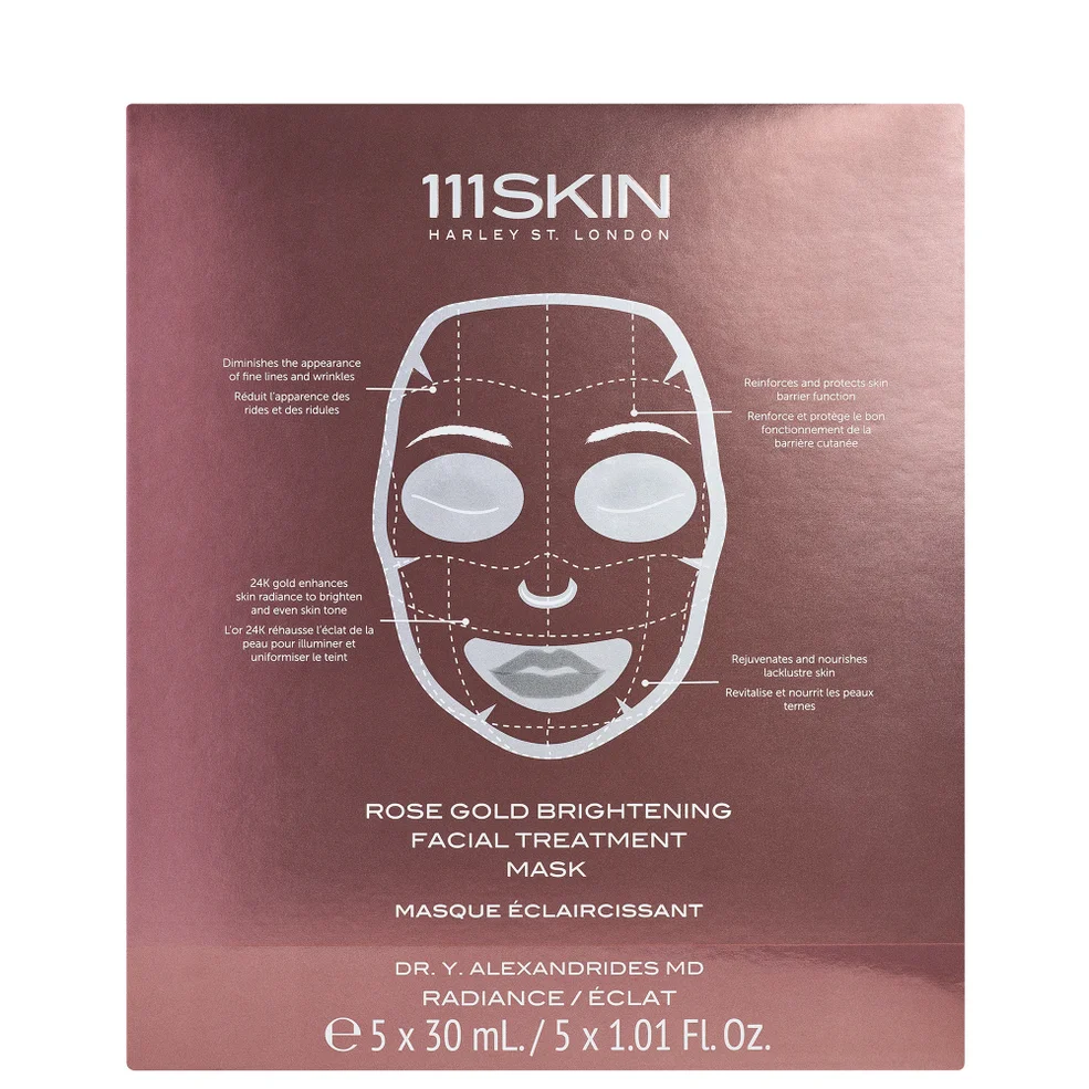 111SKIN Rose Gold Brightening Facial Treatment Mask - Box 48ml Image 1