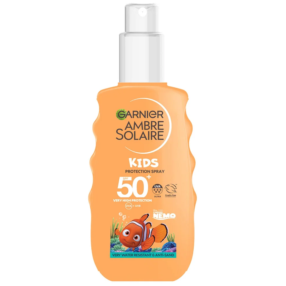 Garnier Ambre Solaire Kids' SPF50+ Water and Sand Resistant Sun Cream Spray 150ml Image 1