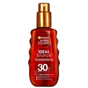 Garnier Ambre Solaire Ideal Bronze Protective Oil SPF30 Sun Cream Spray 150ml - undefined undefined
