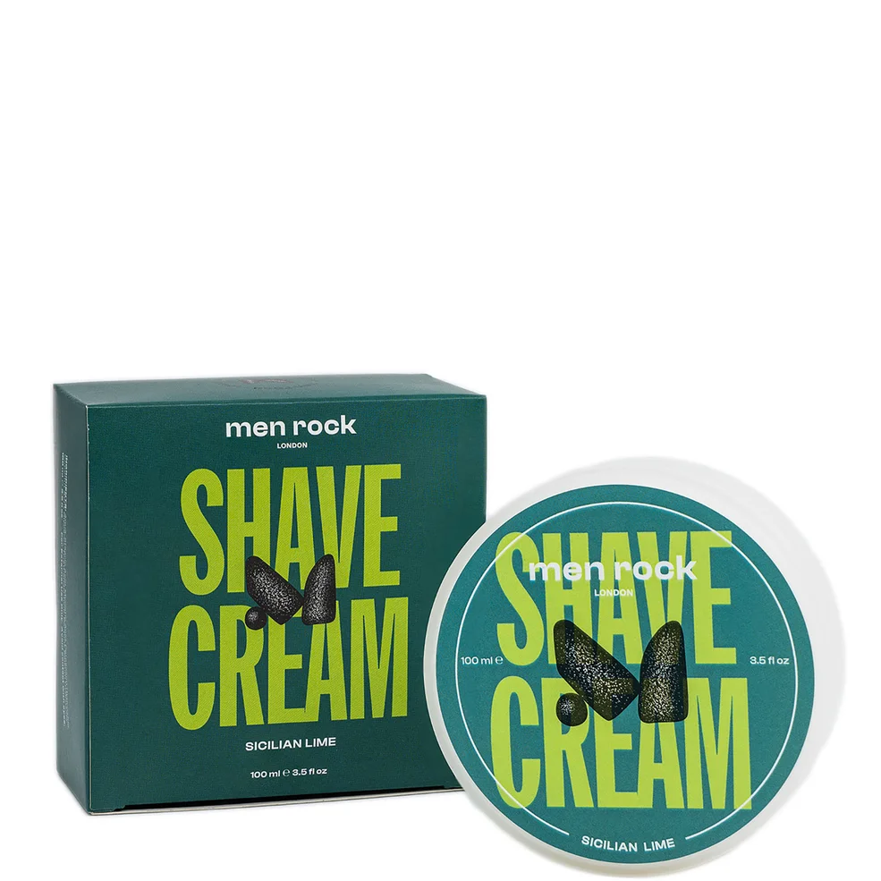 Men Rock Sicilian Lime Shave Cream 100ml Image 1