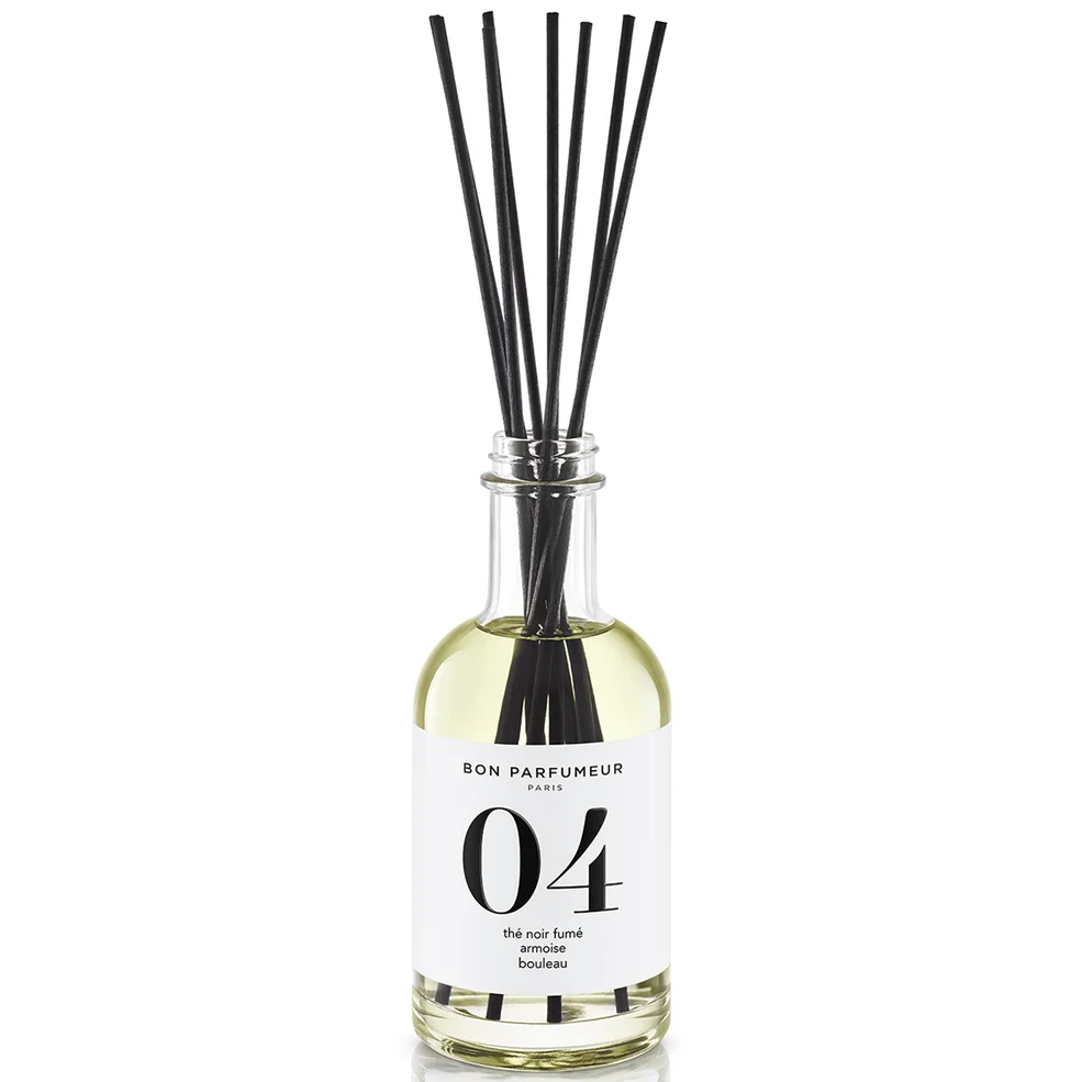 Bon Parfumeur 04 Smoked Black Tea Mugwort Birch Diffuser 200ml Image 1
