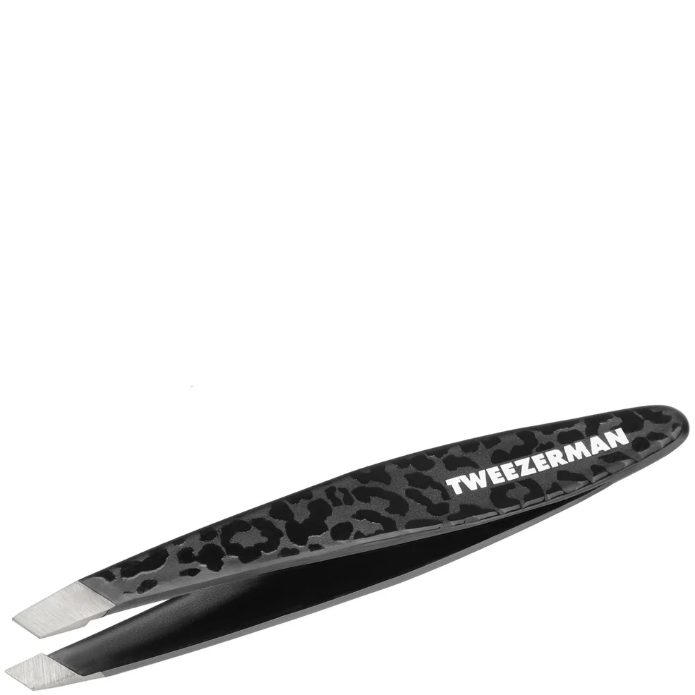 Tweezerman Black Leopard Mini Tweezer Image 1