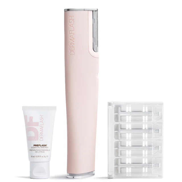 DERMAFLASH Luxe+ Advanced Sonic Dermaplaning and Peach Fuzz Removal - Blush