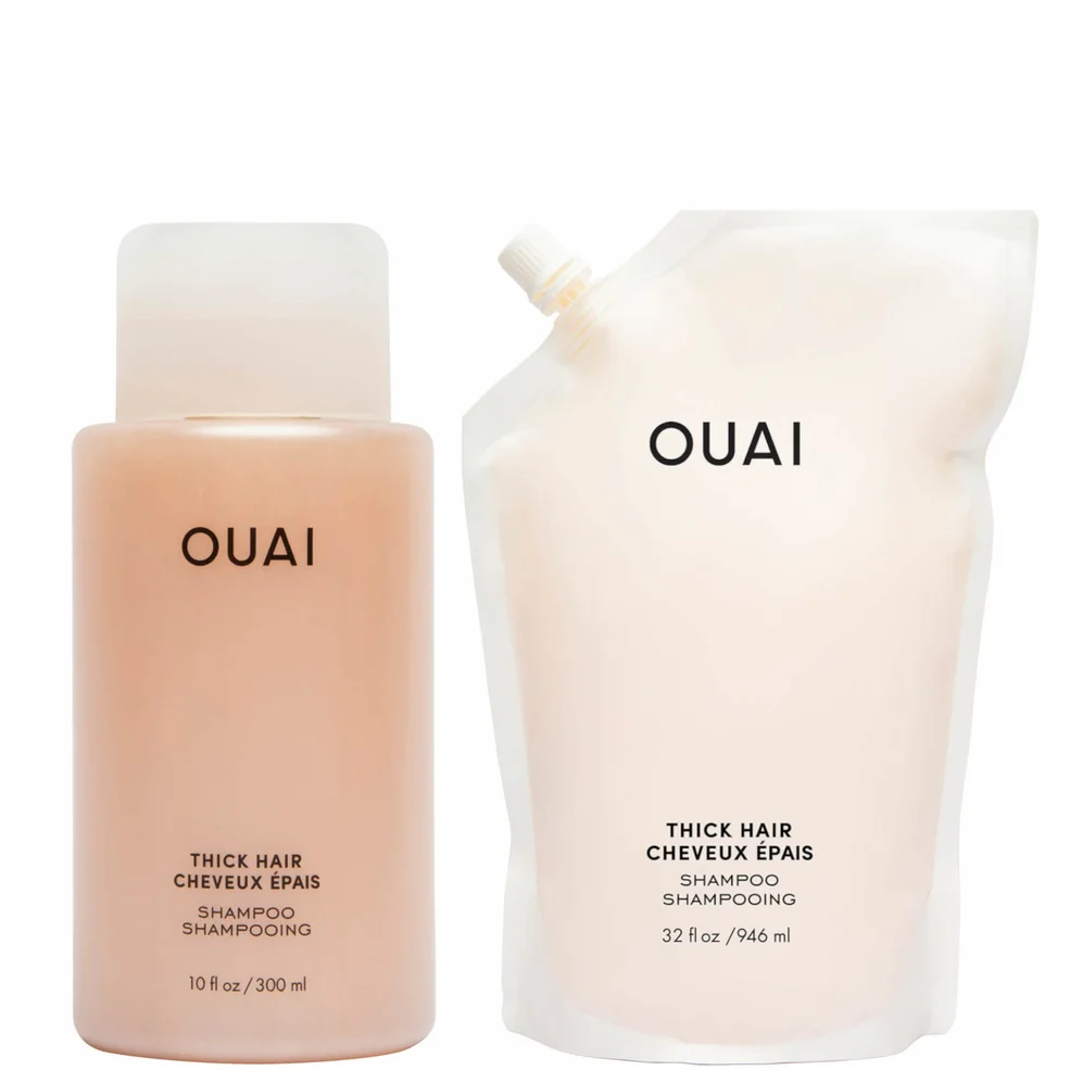 OUAI Thick Shampoo and Refill Bundle Image 1