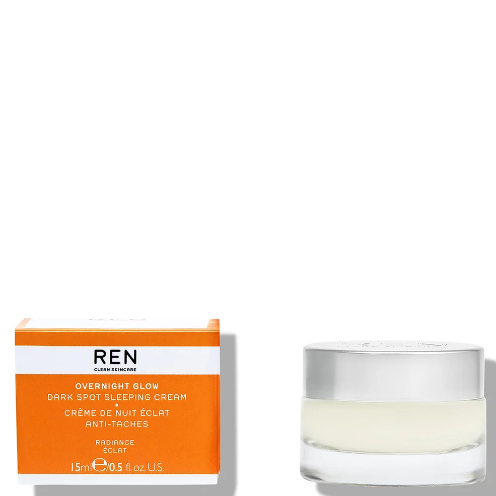 REN Clean Skincare Overnight Glow Dark Spot Sleeping Cream 15ml Image 1