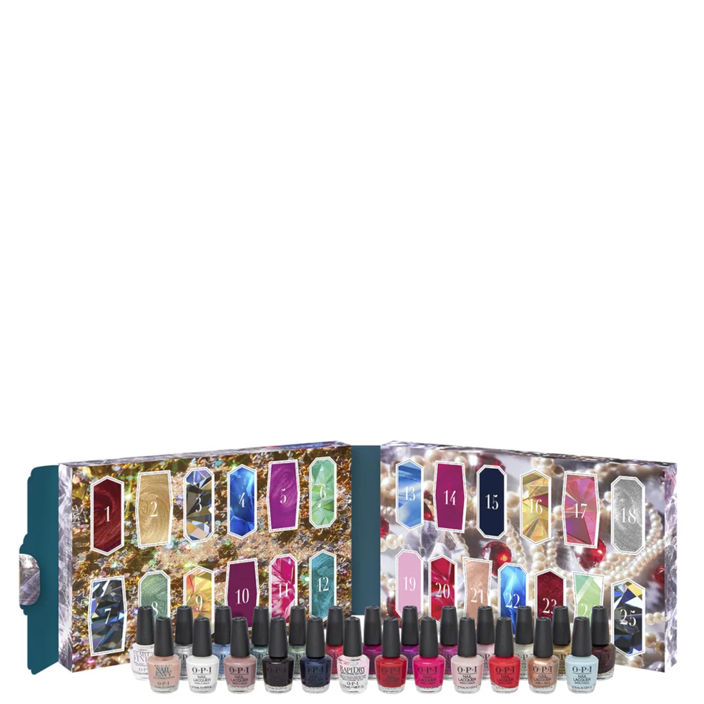 OPI Jewel Be Bold Collection Nail Lacquer Mini 25-Piece Advent Calendar Image 1