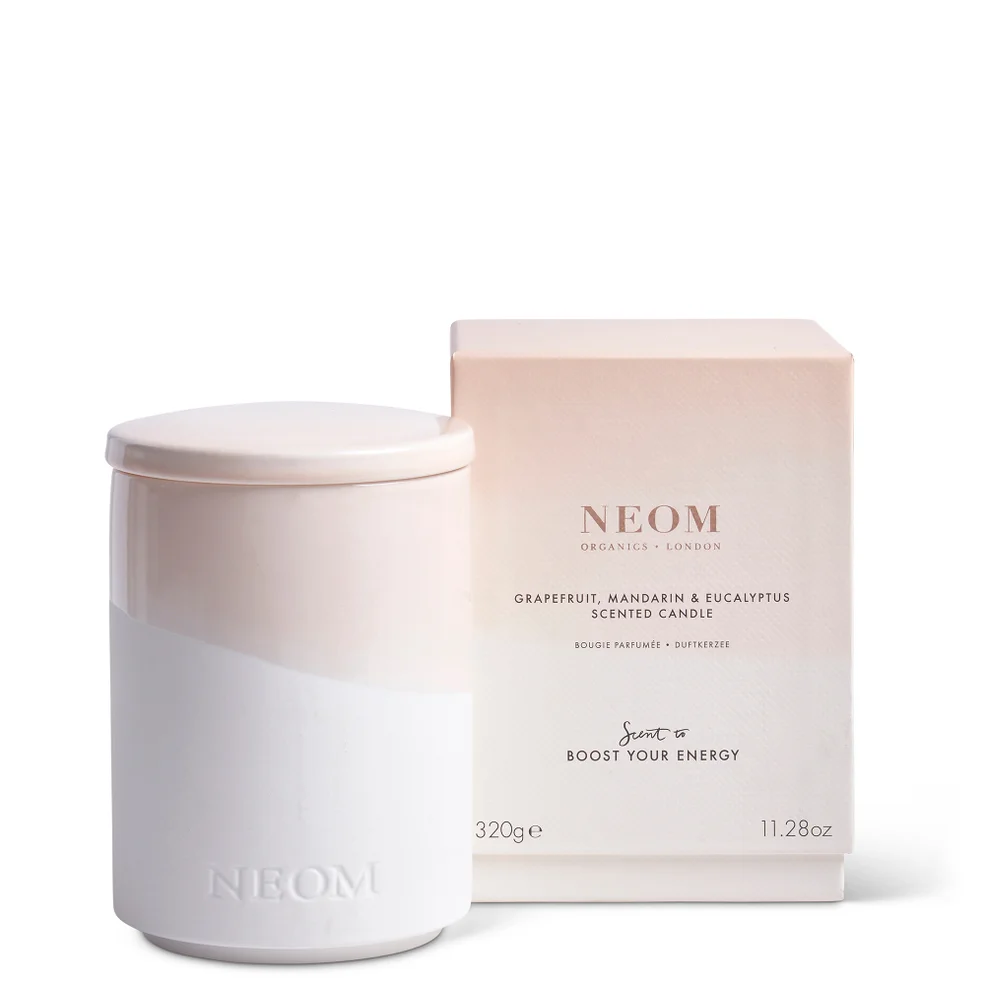 NEOM Grapefruit, Mandarin and Eucalyptus Scented Candle 320g Image 1
