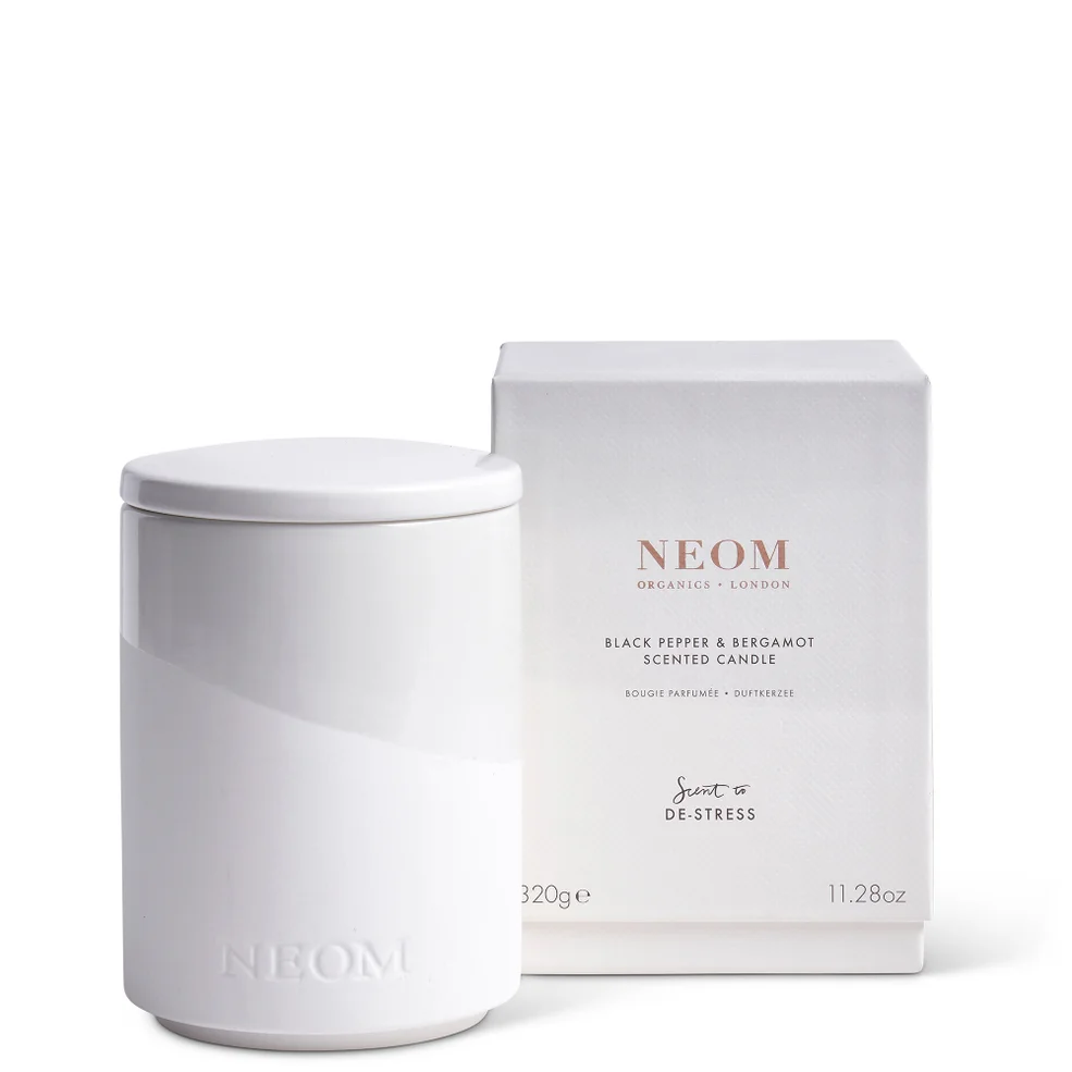 NEOM Black Pepper and Bergamot Scented Candle 320g Image 1