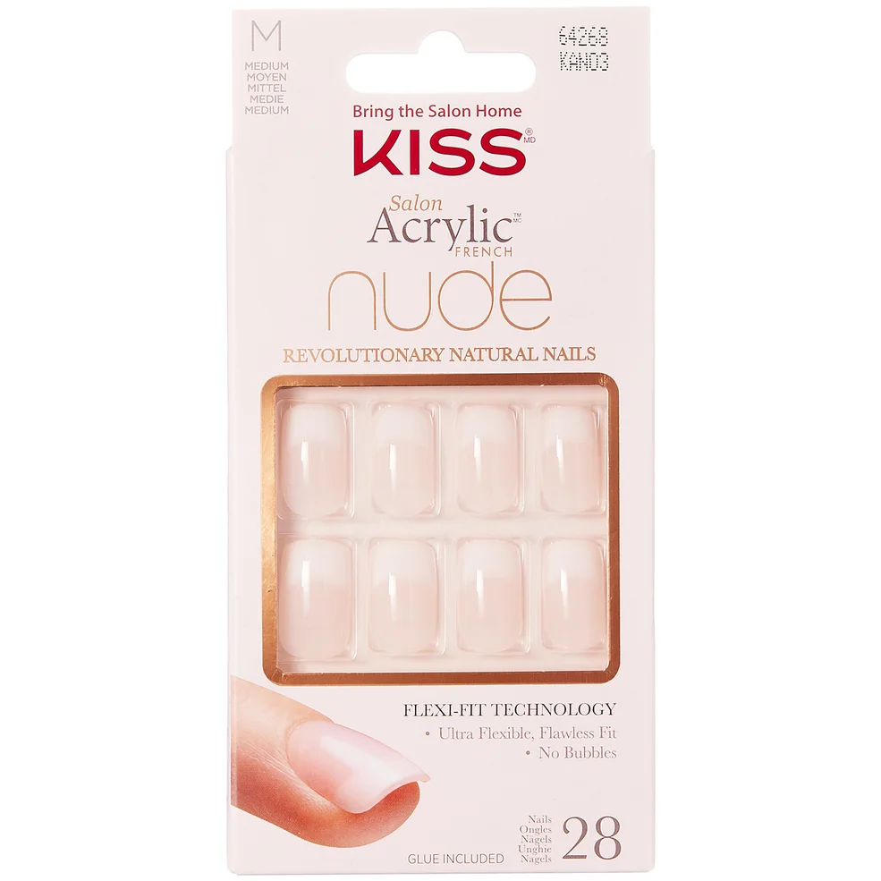 Kiss Salon Acrylic Nude Nails - Cashmere Image 1