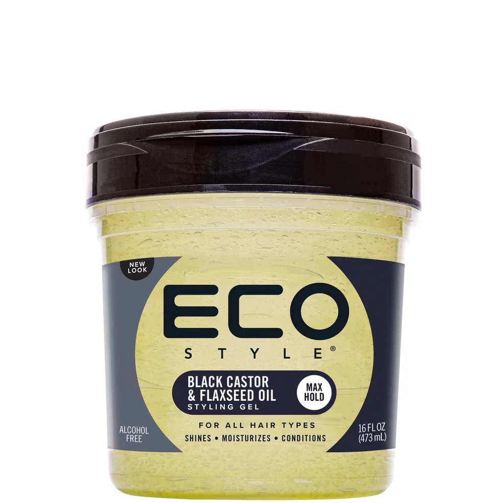 Eco Style Black Castor & Flaxseed Oil Styling Gel 473ml Image 1