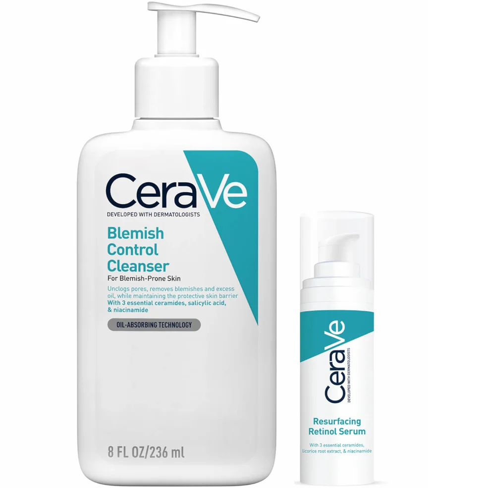 CeraVe Cleanse and Smooth Duo for Blemish-Prone Skin Image 1