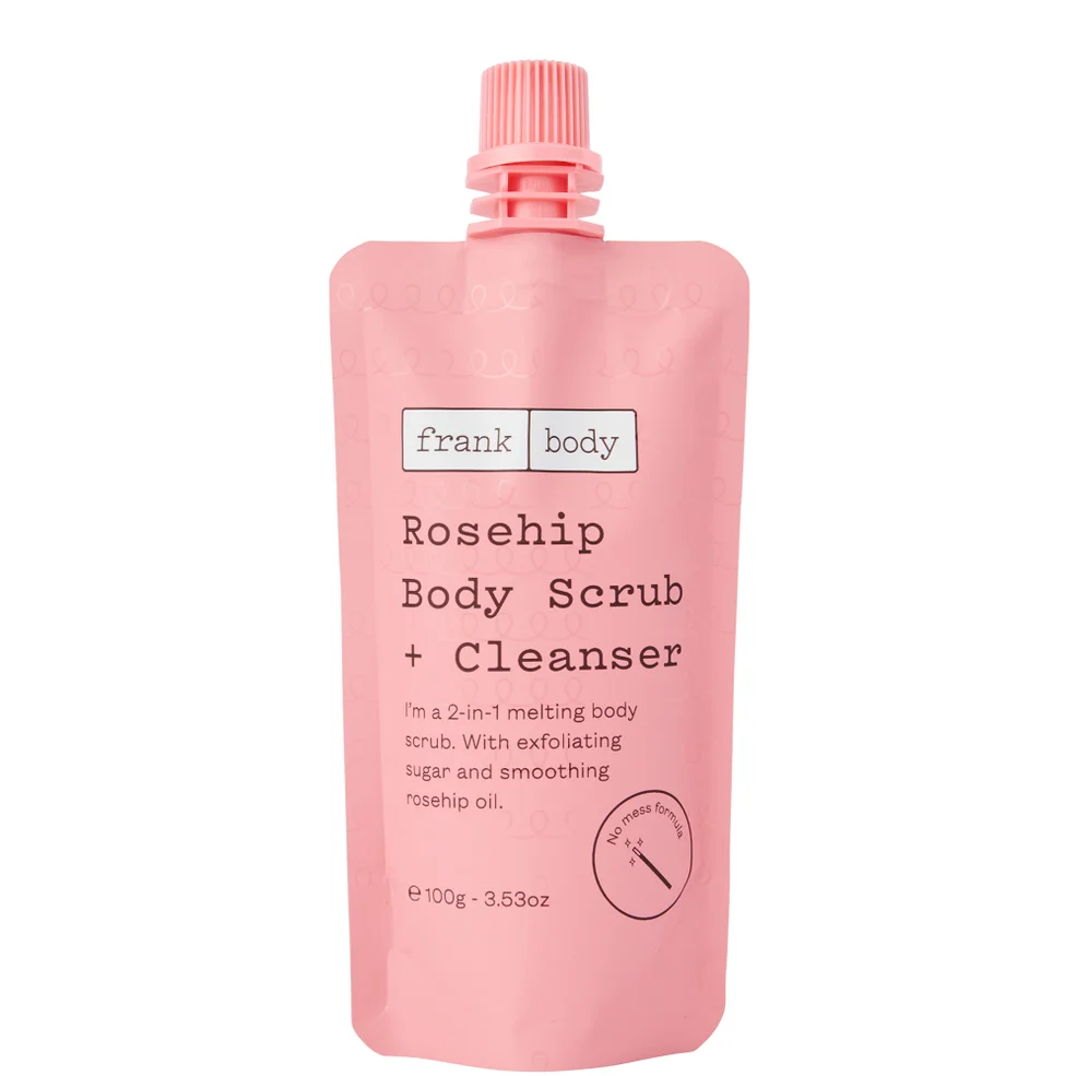 Frank Body Rosehip Body Scrub and Cleanser 100g Image 1