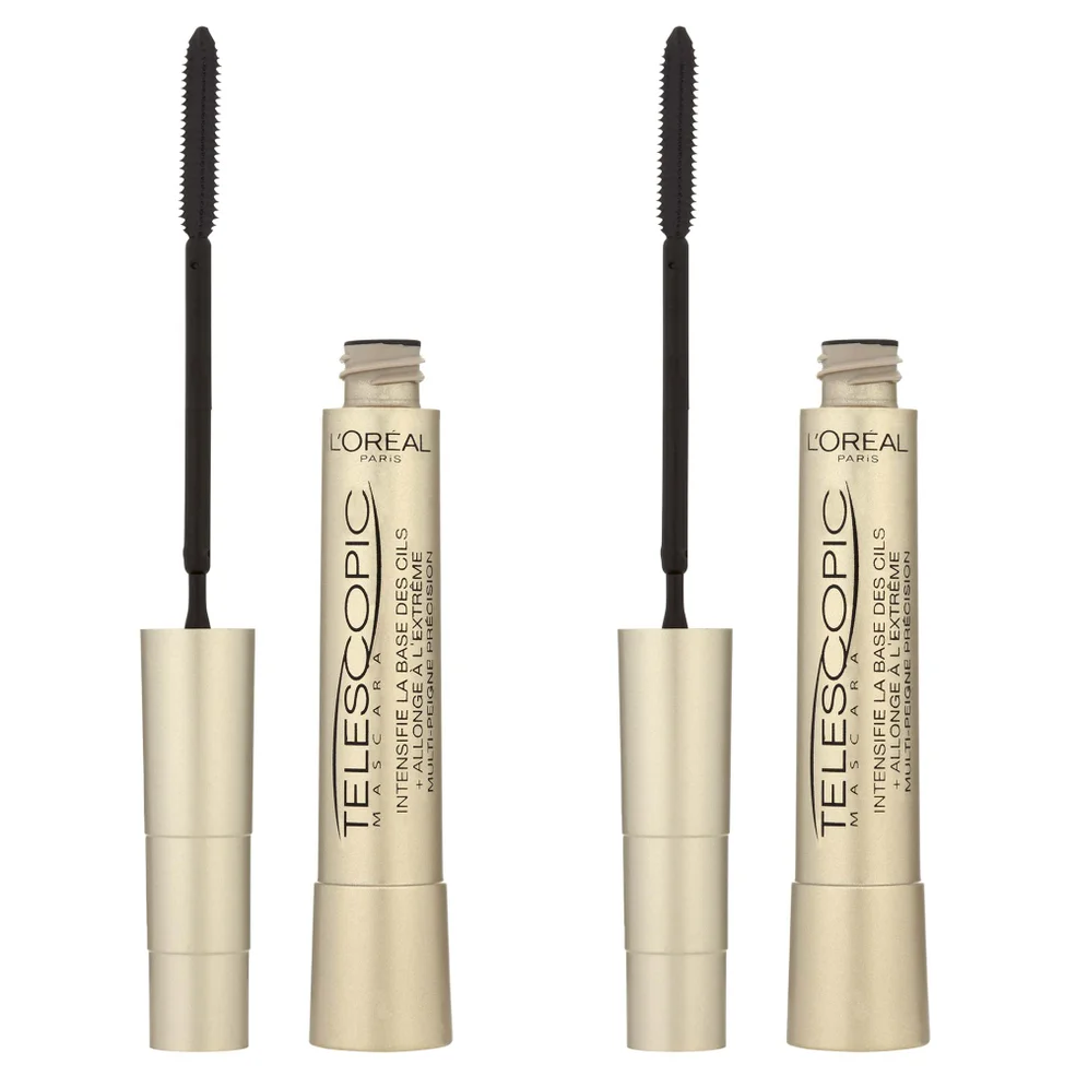 L'Oreal Paris Telescopic Mascara Duo Bundle - Black Image 1