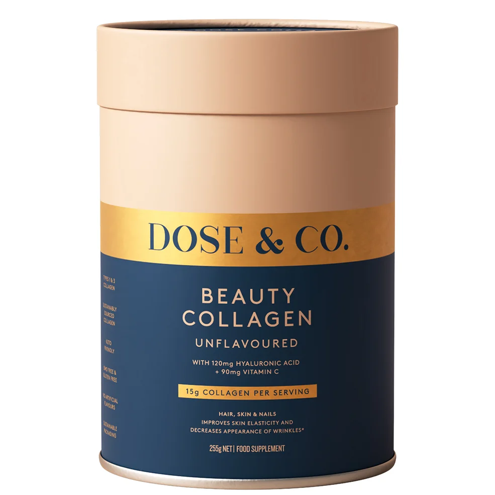 Dose & Co Beauty Collagen with Hyaluronic Acid and Vitamin C Powder 255g Image 1