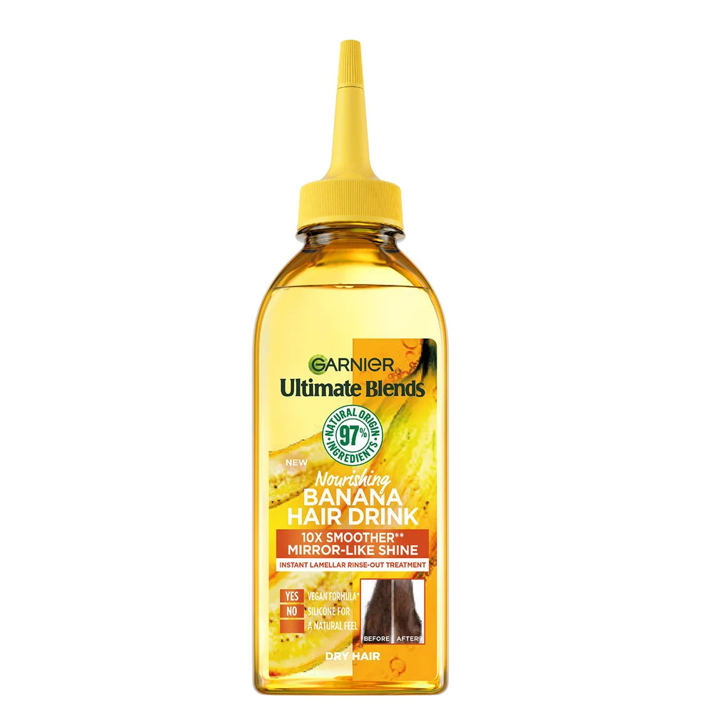 Garnier Ultimate Blends Nourishing Banana Hair Drink Liquid Conditioner for Dry Hair 200ml Image 1
