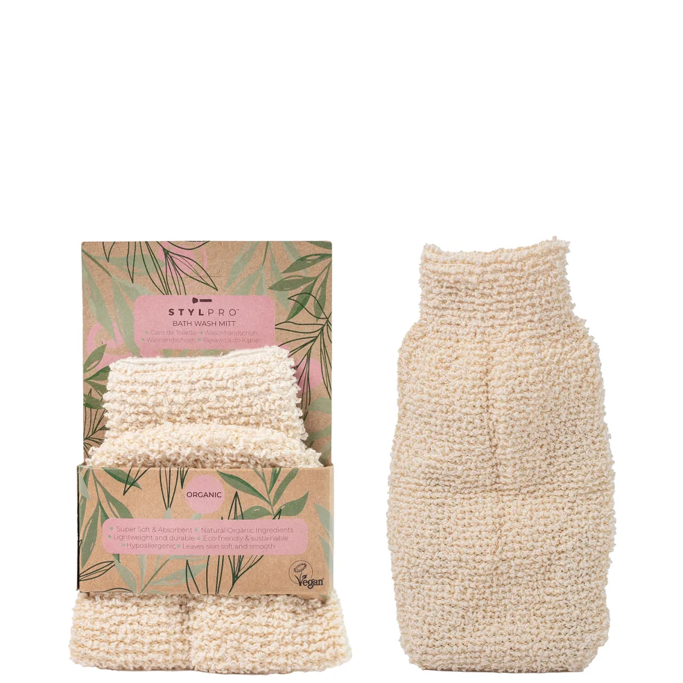 StylPro Bamboo Bath Mitt Image 1