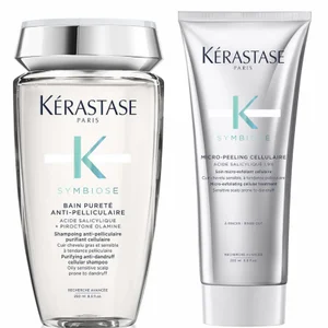 Kérastase Symbiose Anti-Dandruff Exfoliate and Cleanse Duo for Oily Scalps - undefined undefined