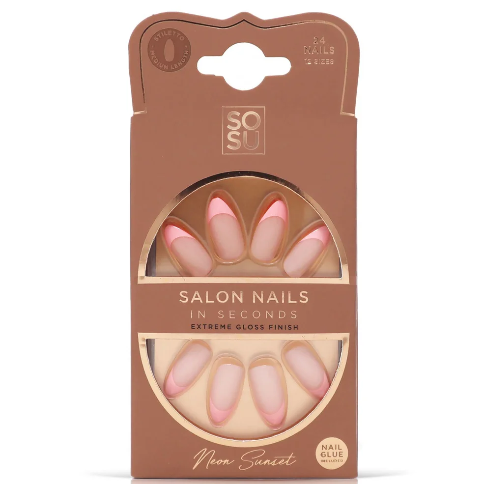 SOSU Cosmetics False Nails - Neon Sunset Image 1