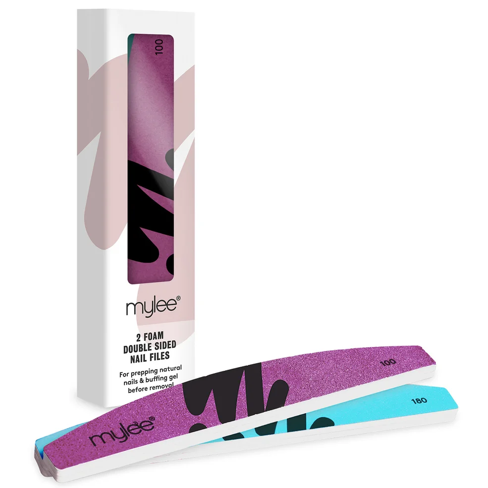Mylee Foam Nail File - 100/180 Grit Image 1