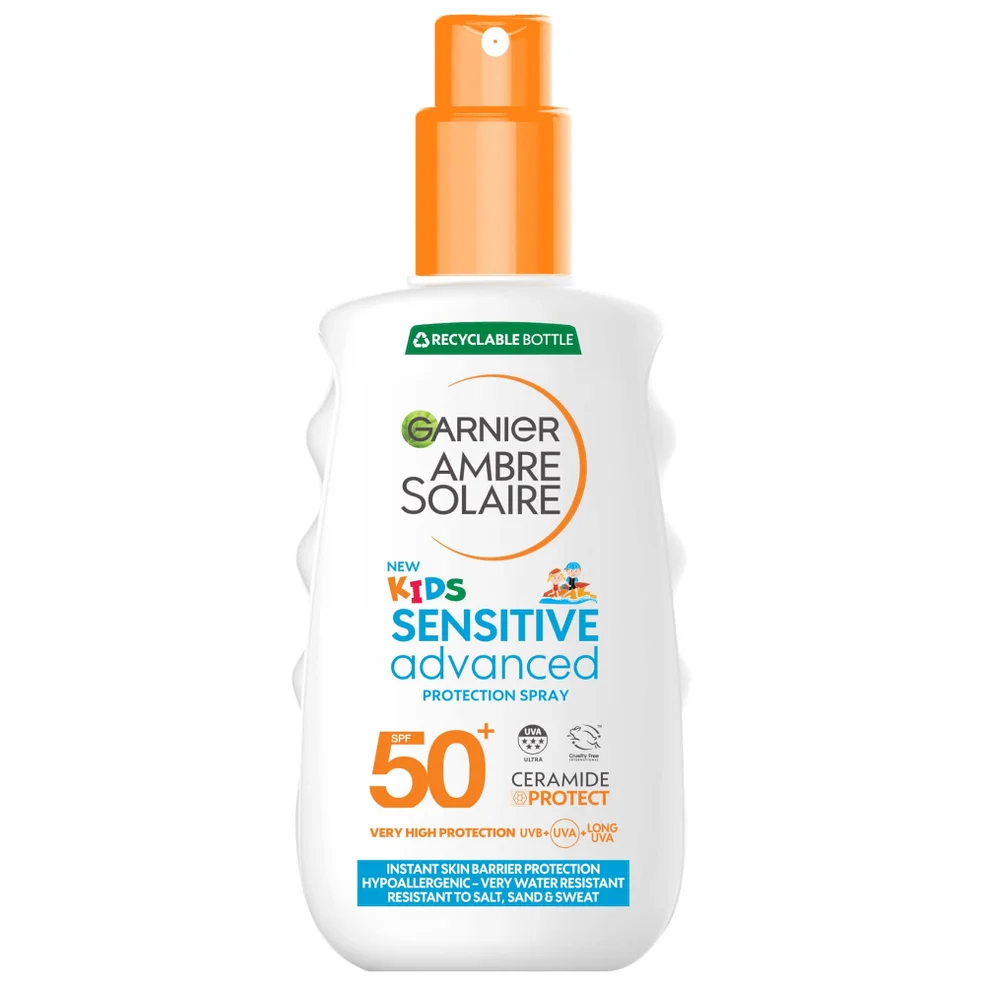 Garnier Ambre Solaire Kids' SPF 50+ Sensitive Advanced Sun Spray 150ml Image 1