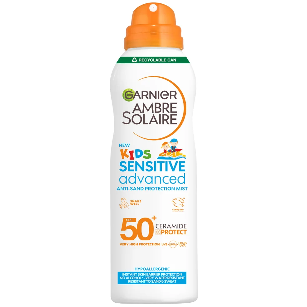 Garnier Ambre Solaire Kids' SPF 50+ Sensitive Advanced Anti-Sand Mist 150ml Image 1
