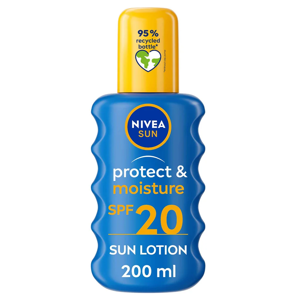 NIVEA SUN Protect & Moisture Sun Cream Spray SPF20 200ml Image 1