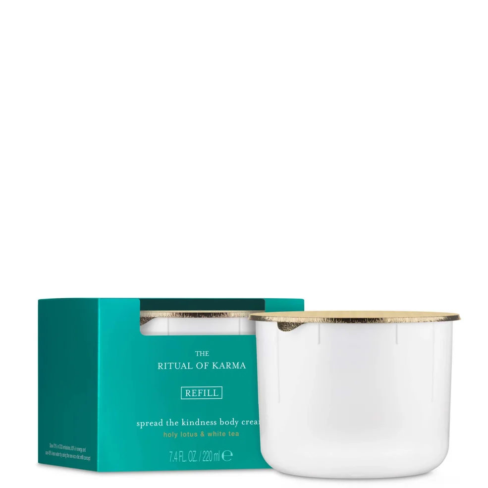 Rituals The Ritual of Karma Delicately Sweet Lotus & White Tea 48H Hydrating Body Cream Refill 220ml Image 1