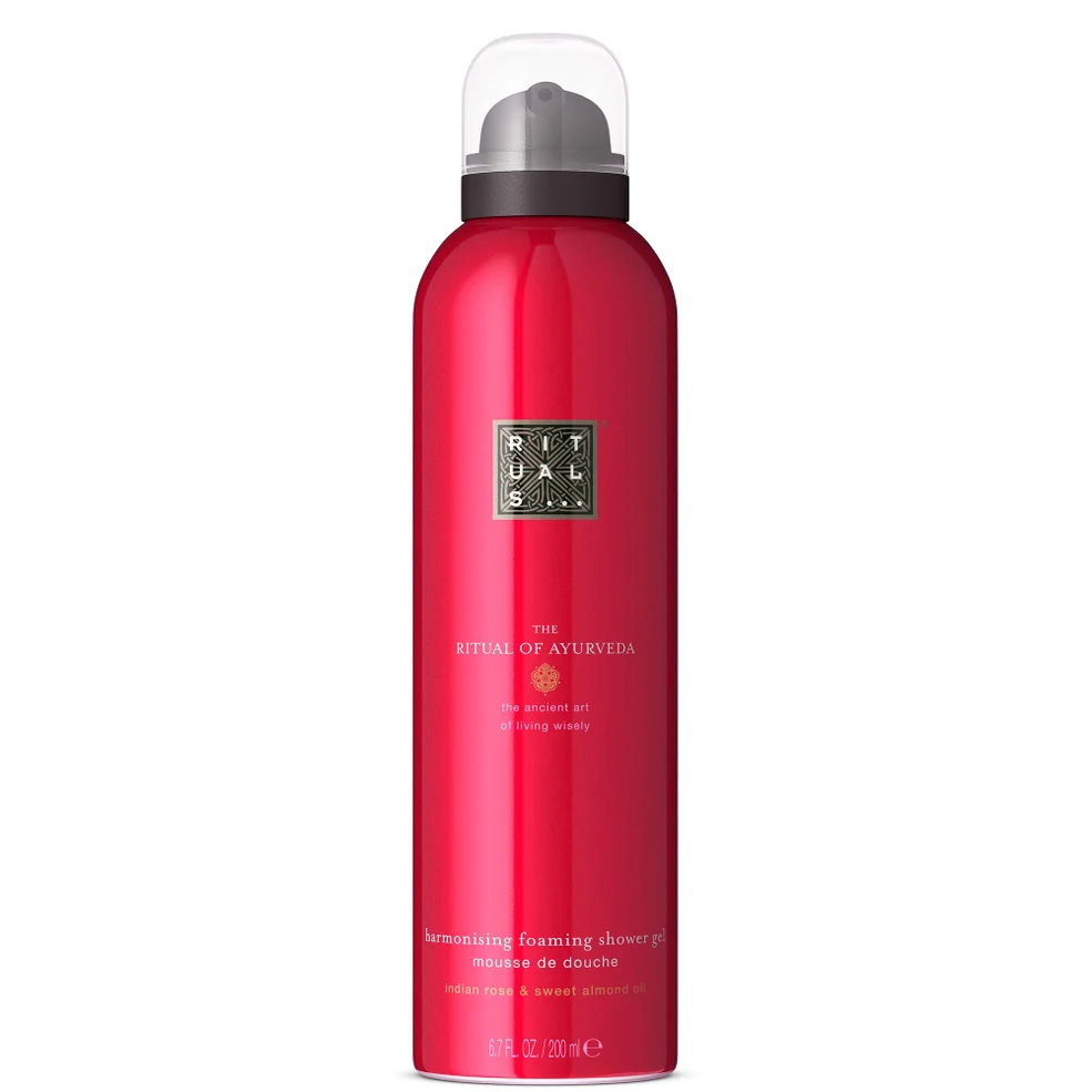 Rituals The Ritual of Ayurveda Sweet Almond & Indian Rose Foaming Body Wash 200ml Image 1