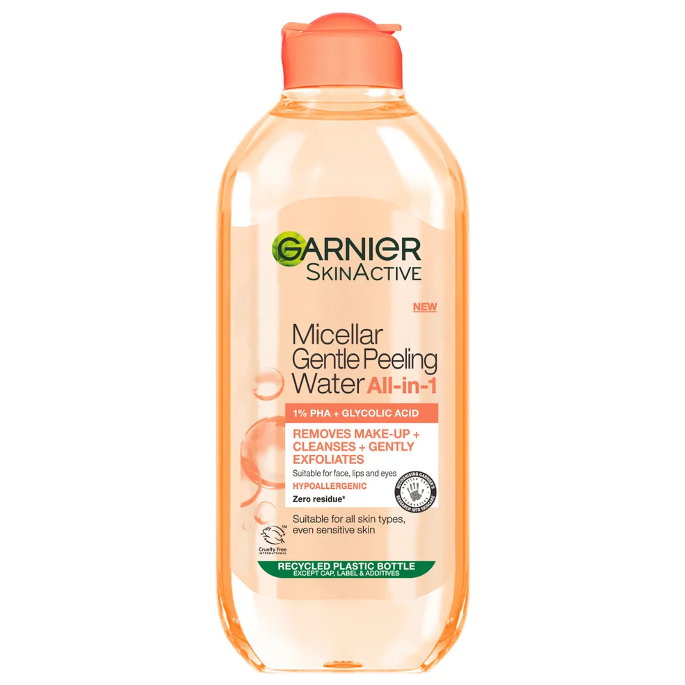 Garnier Micellar Gentle Peeling Water All-in-1 1% PHA and Glycolic Acid 400ml Image 1