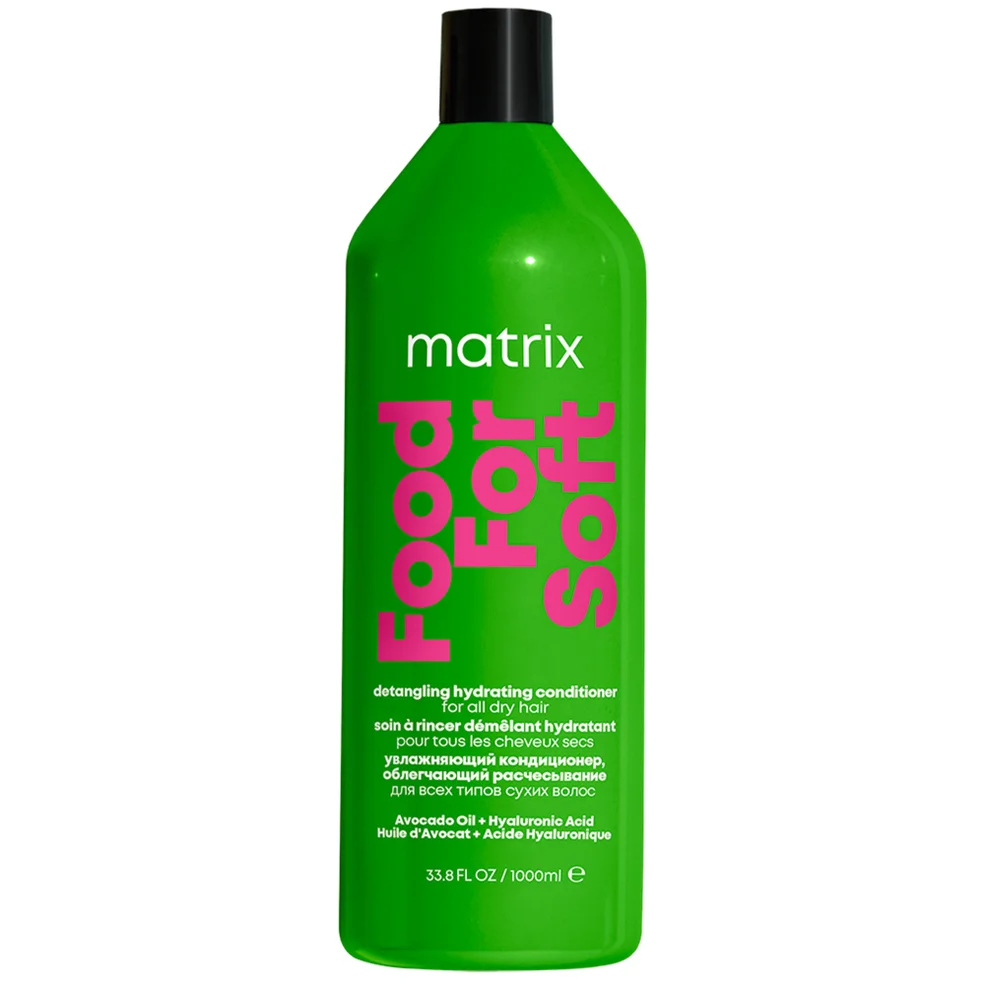 Matrix Food For Soft Detangling Conditioner with Avocado Oil and Hyaluronic Acid For Dry Hair 1000ml Image 1